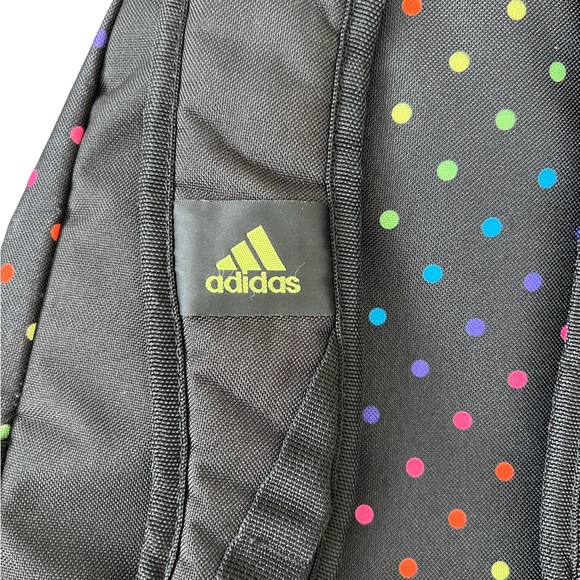 Adidas Black Colorful Polka Dot Backpack - Picture 3 of 15